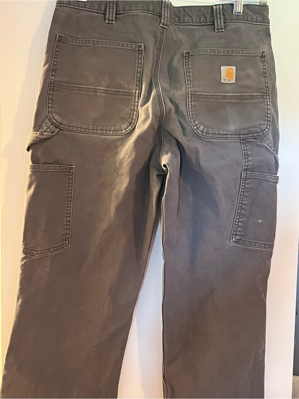 Vintage Carhartt Men’s dark Brown Work Pants - Durable Carpenter Style.